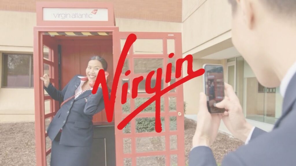 Virgin Atlantic Walk of America sizzle reel frame produced by ECG.