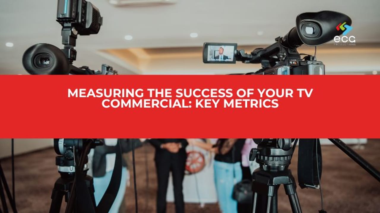 Measuring TV Commercial Success: Key Metrics article image showing ECG Productions crew, cameras, or on-set production work.