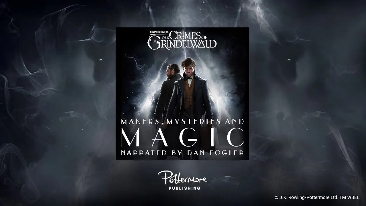 Pottermore Publishing and Audible promotional frame.
